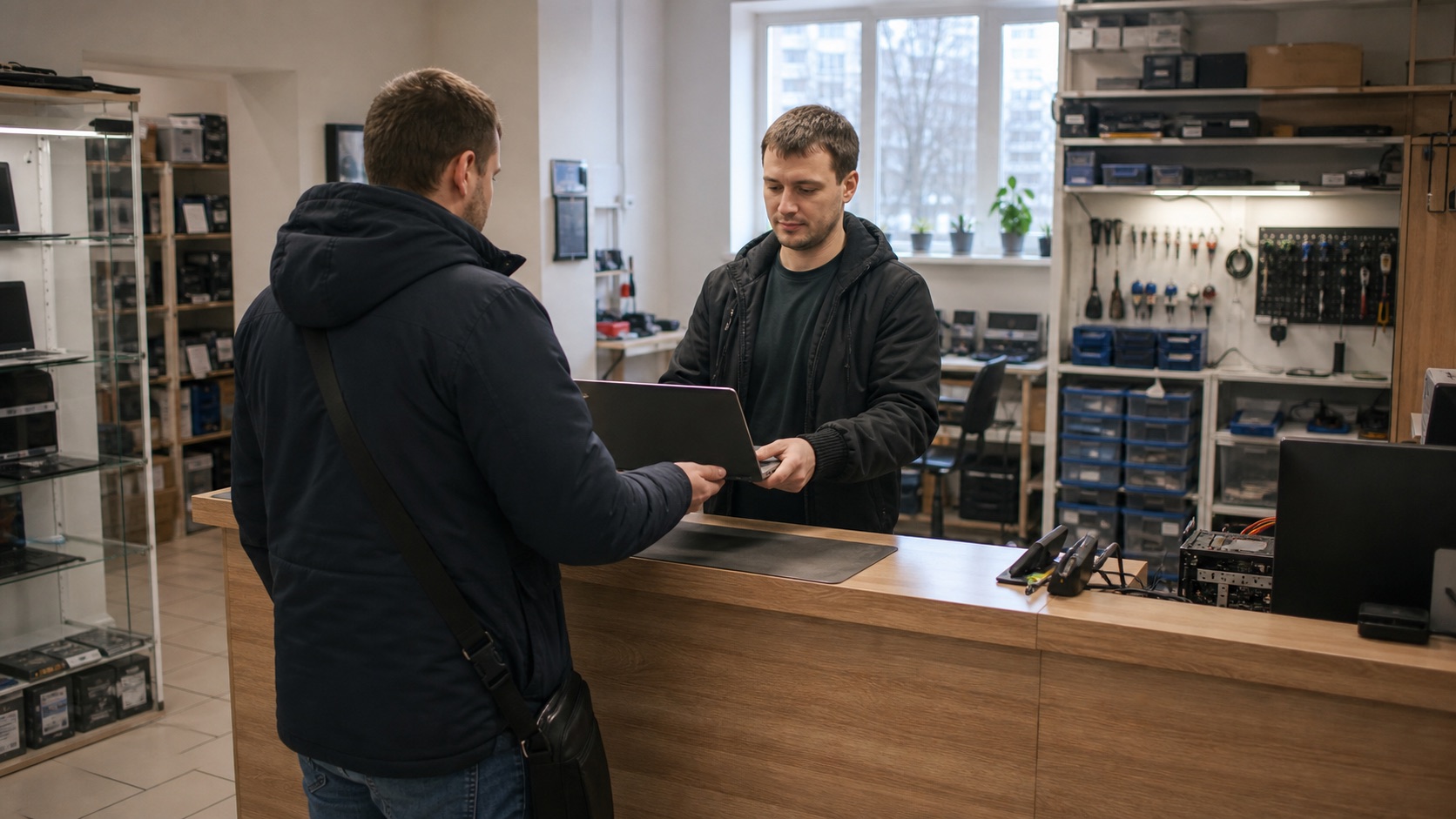 Приемка техники и оформление гарантии в сервисном центре